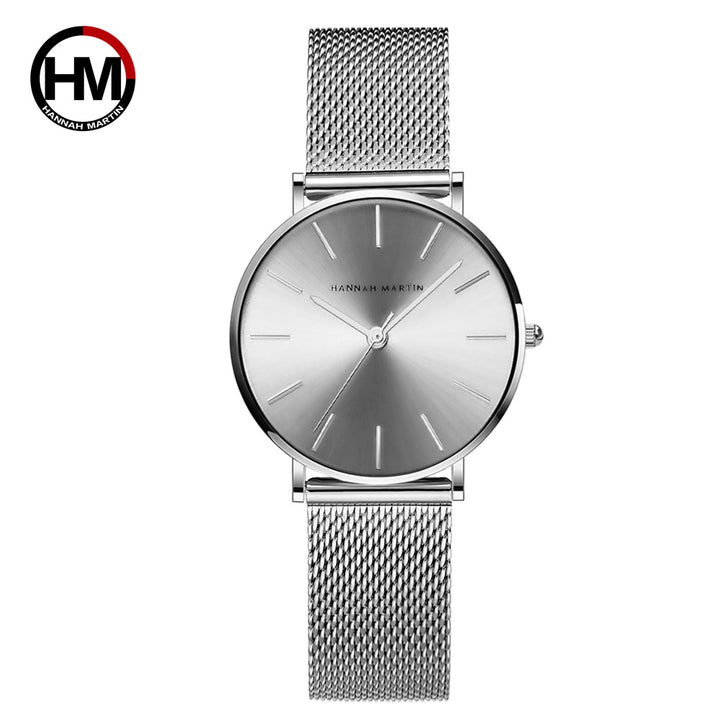 Steel Mesh Japanese Quartz Movement Watch