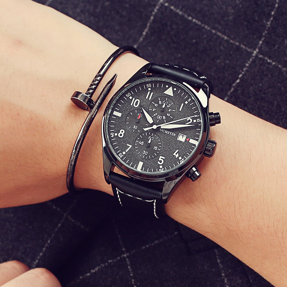 Timeless Elegance: Men's Quartz Chronograph Watch - A Fusion