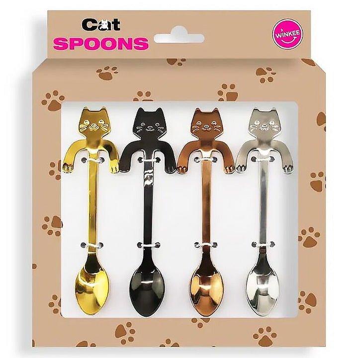 Cute Cat Coffee Spoon Cartoon Stainless Steel Teaspoons