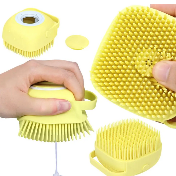 💦 BubbleBuddy Dog Bath Brush: Where Comfort Meets Cleanliness! 🐕