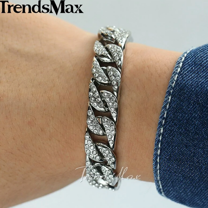 🌟Miami Curb Cuban Style Chain Bracelet: Unleash the Ultimate in Men's Fashion!🌟