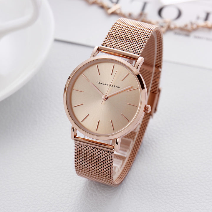 Steel Mesh Japanese Quartz Movement Watch